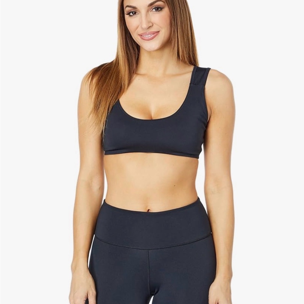 FP Movement by Free People Black Scoop Neck Sport Bralette